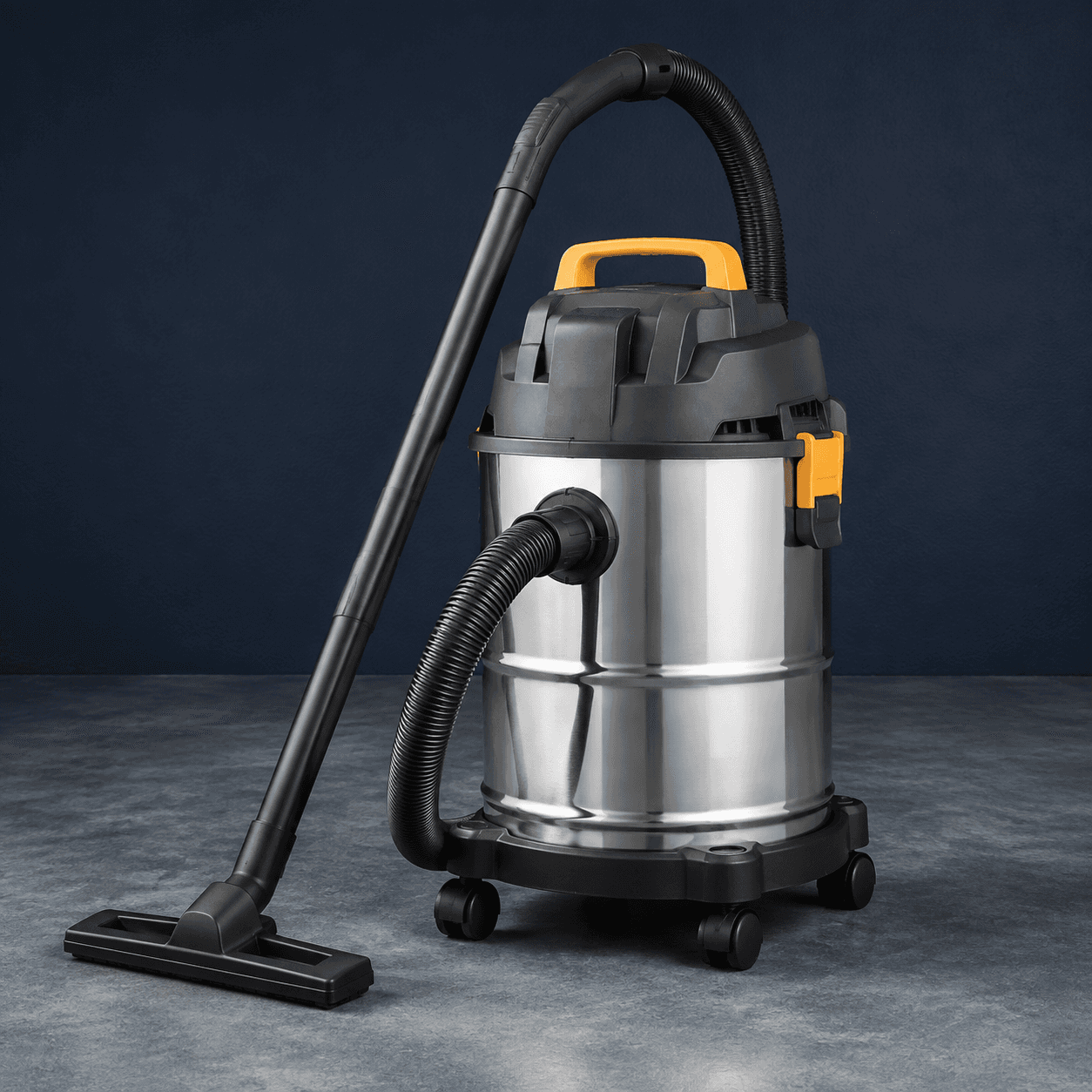 Generic product photo representing a water vacuum with pump